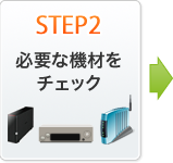 必要な機材をチェック